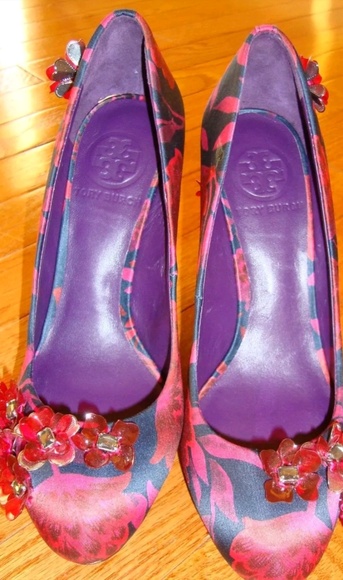 **SOLD**Tory Burch Elmira Pixie Floral Print Wedge - Picture 8 of 8